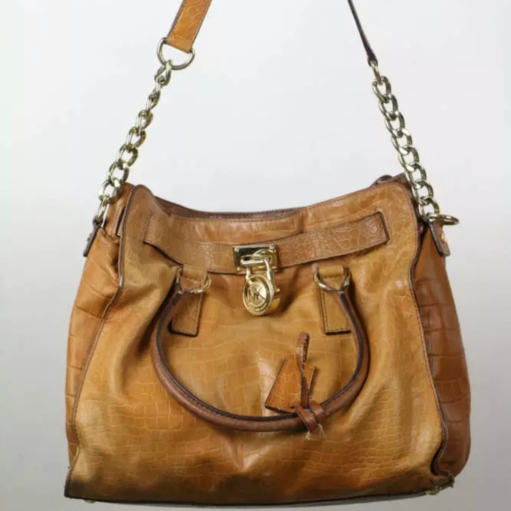 PRICE ⬇️ Michael Kors Saddle Brown Leather Satchel